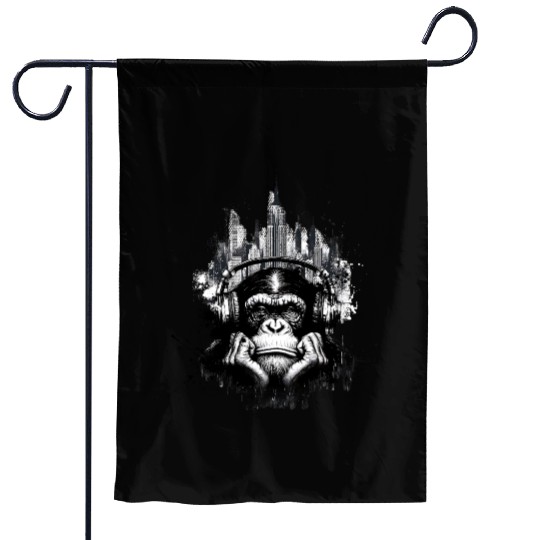 Grunge Bored Ape Garden Flags