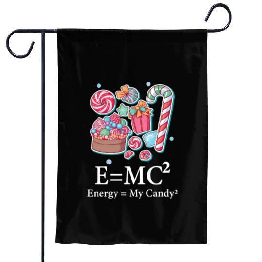 Funny Candy Lover Math Teacher Lollipops Candy Garden Flags