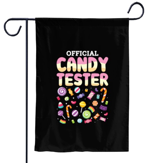 Official Candy Tester Lollipop Sweets Halloween Garden Flags