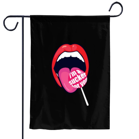 I m a Sucker For You Candy Pop Fans Lollipop 01 Garden Flags