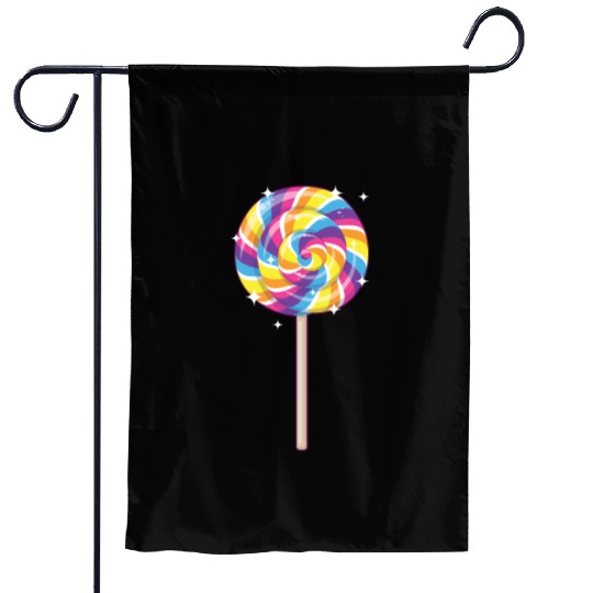 Cute Lollipop Design Lollipop Candy Lover 01 Garden Flags