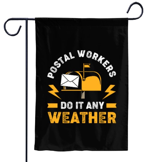Postal Worker Mailman Post Office Garden Flags