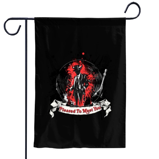 The Devil Gets No Sympathy Garden Flags