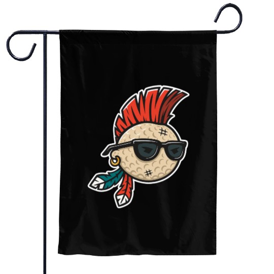 Punk Rock Golf Style Garden Flags
