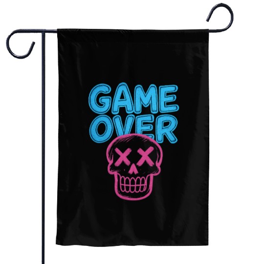 GAME OVER GLOW Garden Flags