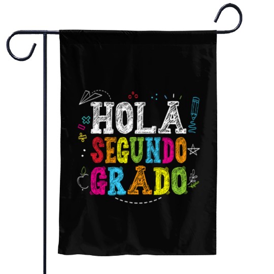 Hola Segundo Grado 2nd Grade Spanish Teacher Kids Garden Flags