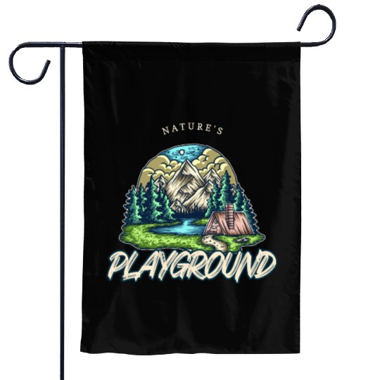 Natures playground Garden Flags