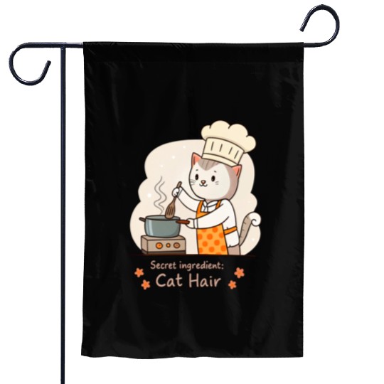 Gourmet Cat Hair Cuisine Garden Flags