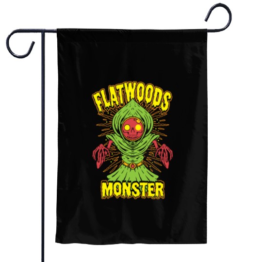 Flatwoods Monster Cryptid Terror Garden Flags
