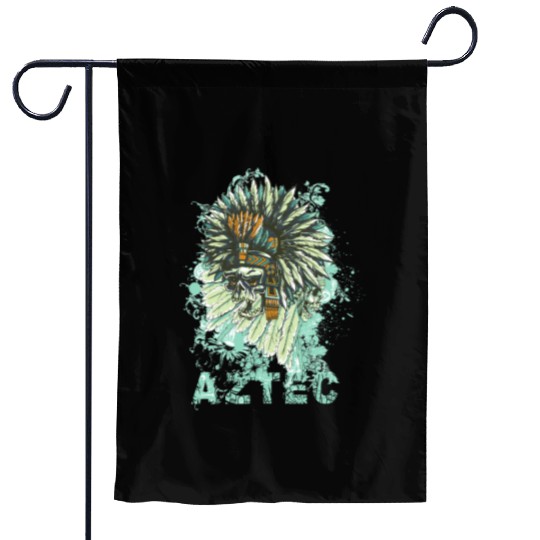 Aztec Warrior Spirit Garden Flags