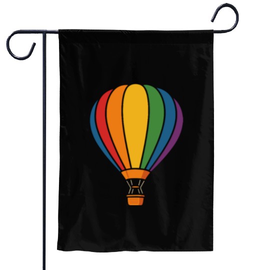 Rainbow Hot Air Balloon – Fly Free Garden Flags