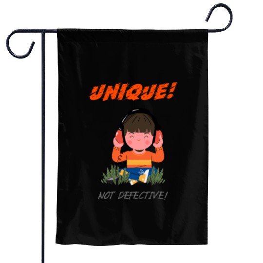 Unique Not Defective Autism Advocacy Garden Flags