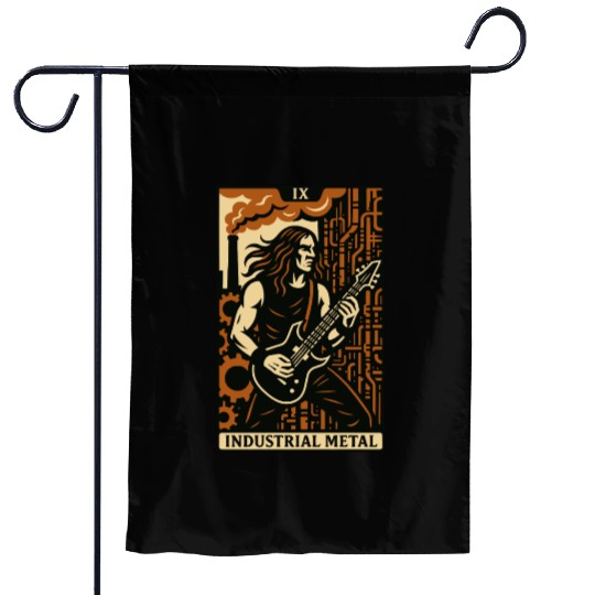 Industrial Metal (Card IX) Garden Flags