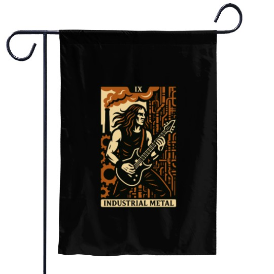 Industrial Metal (Card IX) Garden Flags