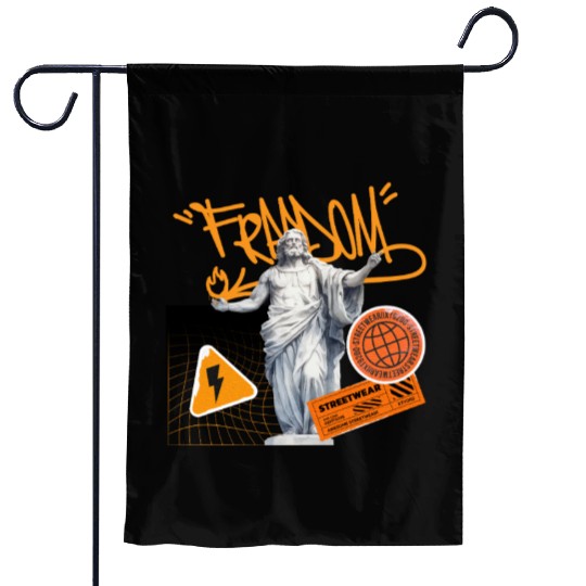 Graffiti Sculpture Streetwear  Garden Flags