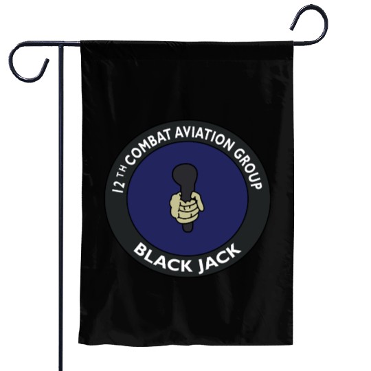 Army 12th Combat Aviation Group Black Jack Garden Flags