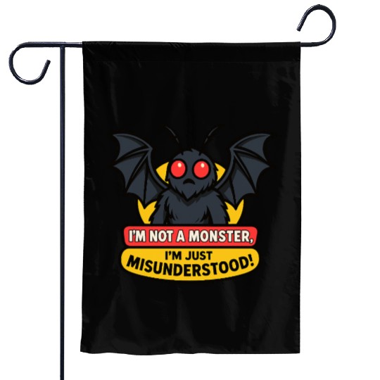 Misunderstood Mothman Garden Flags