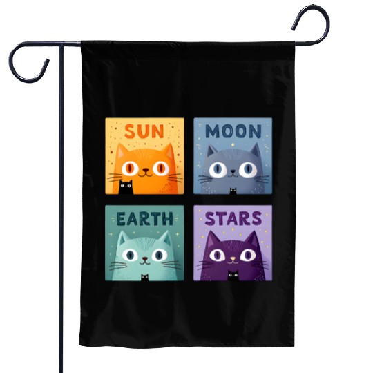 Funny Cat Garden Flags | Retro Cat Meme Garden Flags