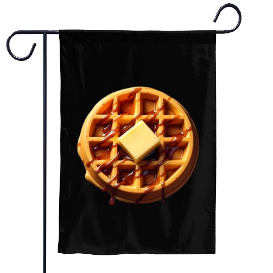 Waffle Funny Lazy Easy Halloween Costume Garden Flags