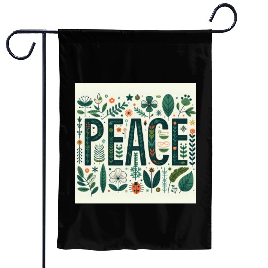 Peaceful Botanical  Garden Flags