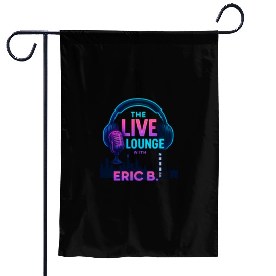The Live Lounge – Neon Purple Edition Garden Flags