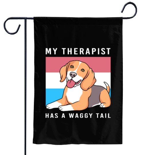 Therapy Dog Lover Psychology Therapist Garden Flags