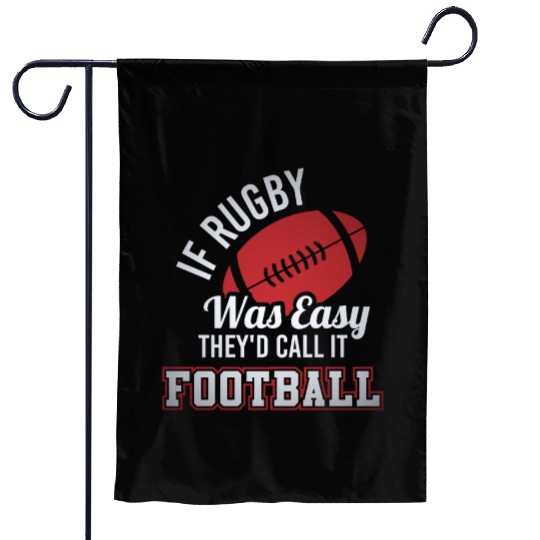 Funny Rugby Football Garden Flags