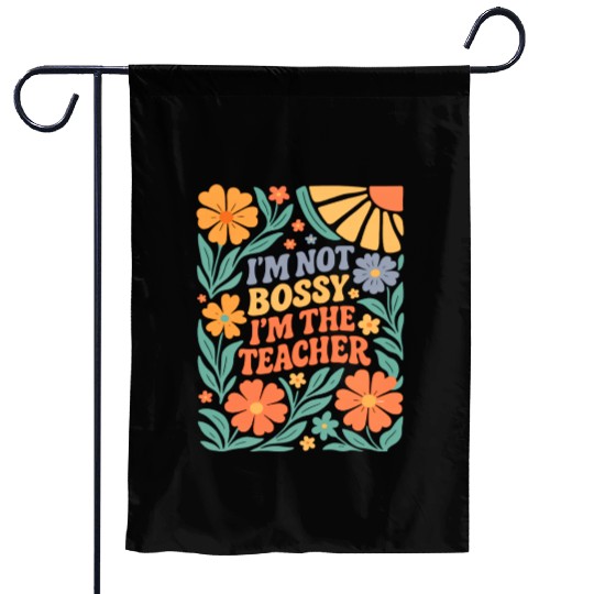 Floral Teacher Affirmation Garden Flags