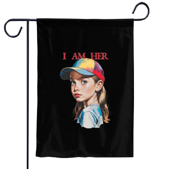 Women Empowerment Courageous Girl Garden Flags