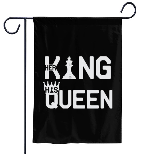 Her King His Queen Chess Motivation Lover Humor Garden Flags