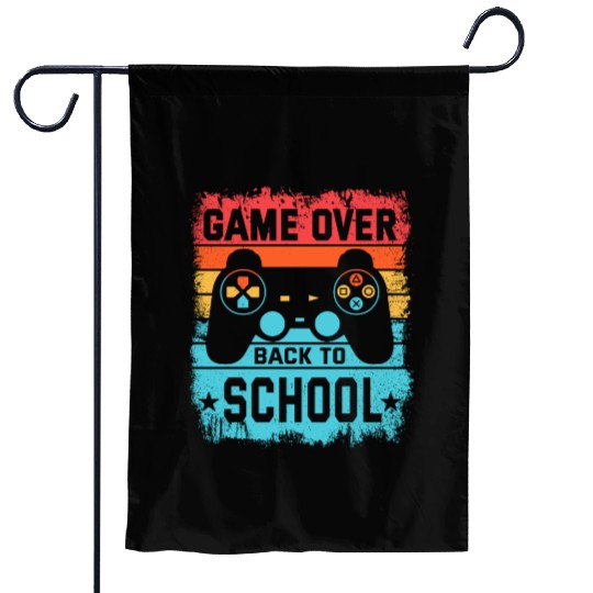 Game Over Back to School Garden Flags – Retro Gamer