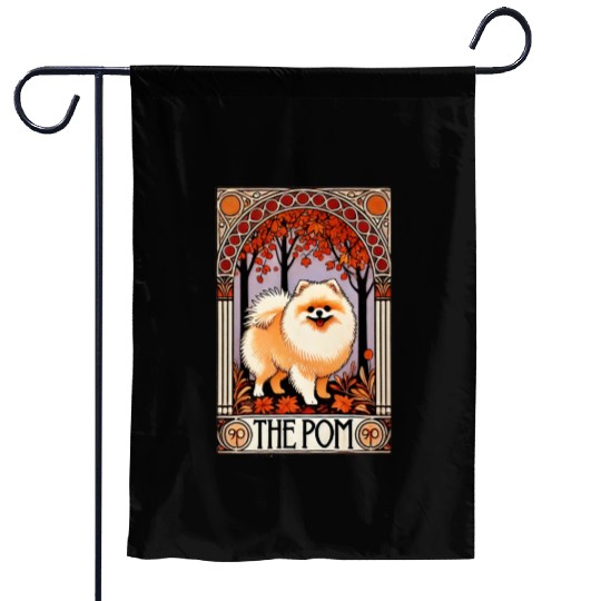 The Pom Tarot Card – Pomeranian Dog Arcana Garden Flags
