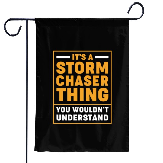 Storm Chaser Stormtrooper Weather Garden Flags