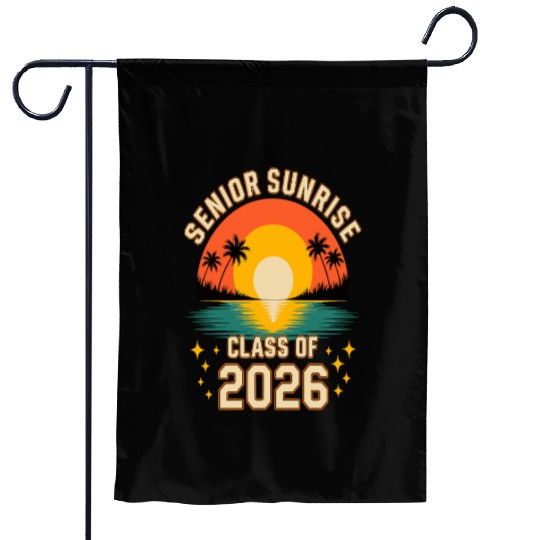 Senior Sunrise 2026 High School Graduation Garden Flags