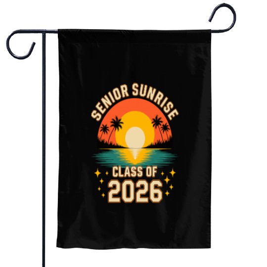 Senior Sunrise 2026 High School Graduation Garden Flags
