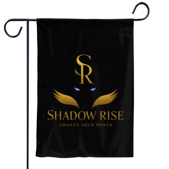 Shadow Monarch – Gold Eyes Logo Design Garden Flags