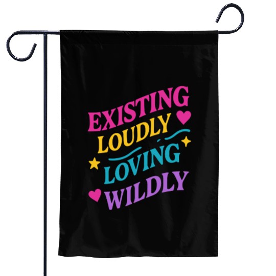 Queer Pride Queer Joy LGBTQ+ Affirmation Trans Garden Flags