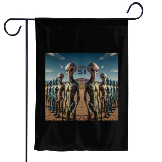 Area 51 Garden Flags