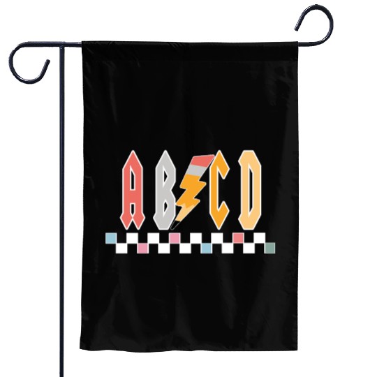 Abcd Teacher Garden Flags, Teacher Appreciation Gift, Kin
