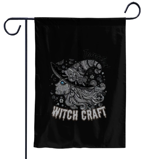 Tangled-in-Witchcraft–Halloween-Art-in-Enchanted Garden Flags