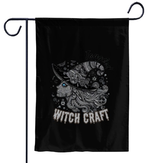Tangled-in-Witchcraft–Halloween-Art-in-Enchanted Garden Flags