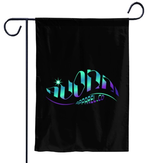 Galactic Adventure Typography Design Garden Flags