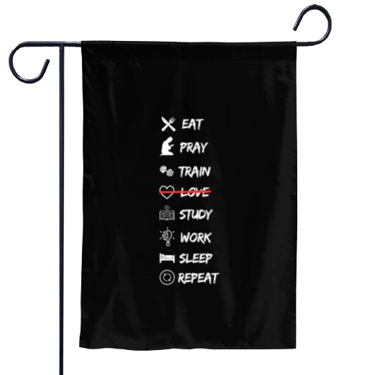 No Time for Love – Work, Gym & Money Motivational Garden Flags
