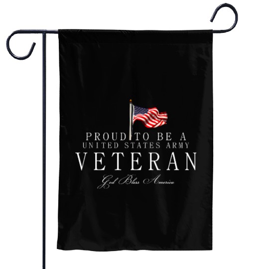 Proud To Be A US Army Veteran Garden Flags