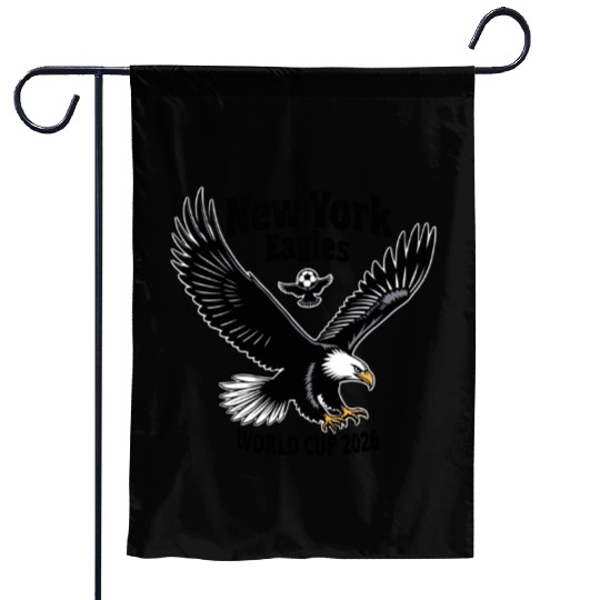 Patriotic Eagle Soccer Garden Flags – USA World Cup 2026