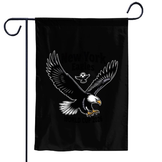 Patriotic Eagle Soccer Garden Flags – USA World Cup 2026