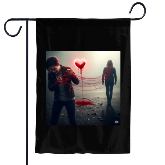 The Bleeding Heart Garden Flags
