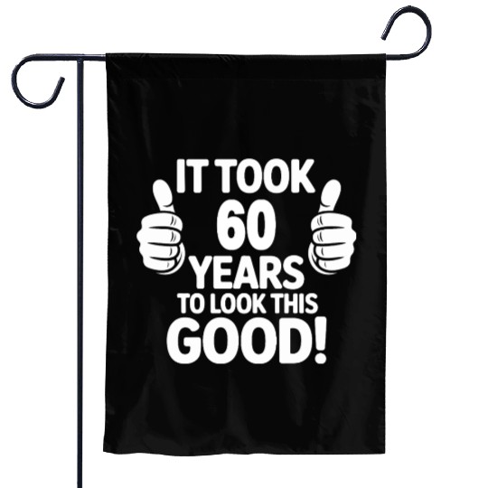Fun 60th Birthday Celebration Design Garden Flags