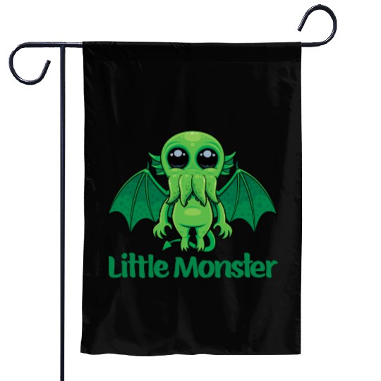 Little Monster Cthulhu Cute Creepy Mythical Buddy Garden Flags