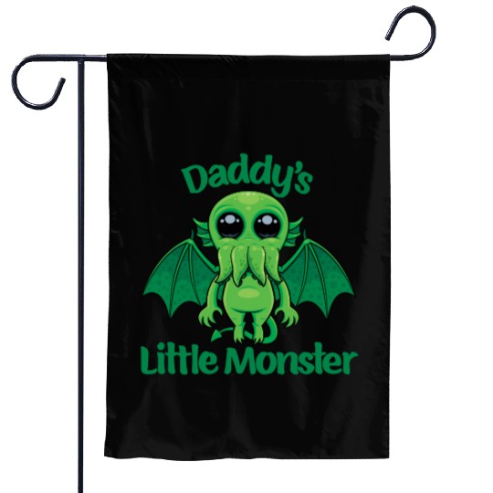 Daddy’s Little Monster Cute Baby Cthulhu Garden Flags